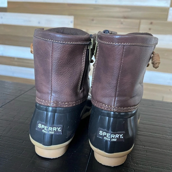 Sperry Saltwater Side Zip Rain Duck Boots Sz 3 - Picture 3 of 8